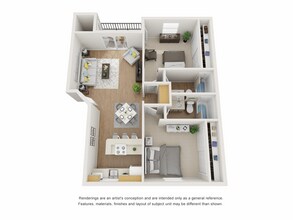 2 Bed 2 Bath 2069 2069 floor plan